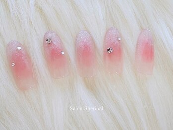 バレンタインネイル