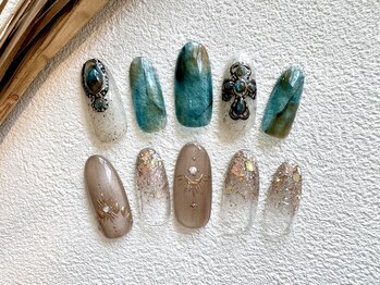 マイレ(Maile)の写真/ハイクオリティで繊細な手描きアートで差がつくお洒落ネイル♪思わず見惚れる指先へ☆