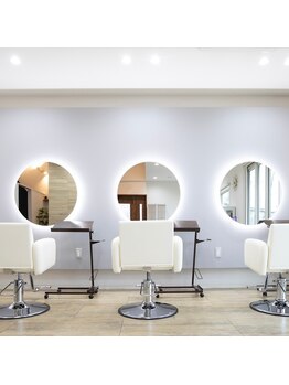 ニックピック(NicPic)/1階はヘアサロン:経由して2階へ