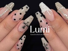 ルミネイル 池袋東口サンシャイン店(Lumi Nail)/ブラックドットガーリー
