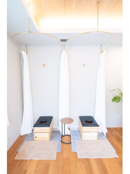 和 ナゴミアン(nagomi&.)/よもぎ蒸しのイスは2台あり♪