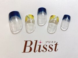 フラワーフレンチネイル