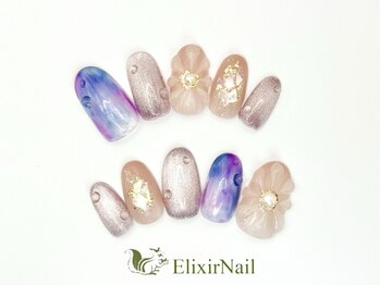 エリクサーネイル 神田(Elixir Nail)/ハンドやり放題/クーポン使用