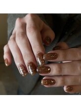 グラウネイル(glaw nail)/ワンカラー＋ラメ