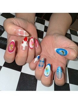 モレリア 心斎橋店(morelia)の写真/【個性派に大人気のサロン】オシャかわdesignが得意♪約800種類こだわり海外パーツや人気商材も多数◎