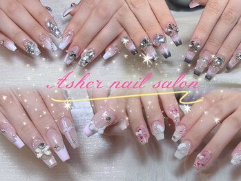 Asher ネイルサロン 横浜店/長さ出し持ち込みデザイン10本