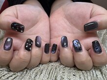 ネイルサロン シェリ(NAIL SALON Cheri)の雰囲気（パラジェルベース〇enoi新作pixieマグネットとフラッシュネイル）