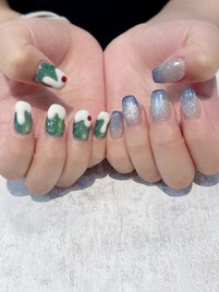 クリームソーダネイル