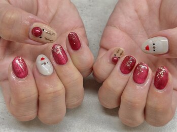 ネイルサロン ドゥ(Nail Salon Doux)/【ラテリア】クリスマスネイル
