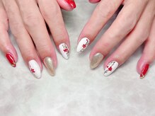 ブリスフルハピネス(Blissful happiness)/春ネイルシンプルデザイン