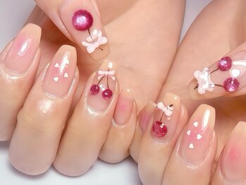 キラネイル アンド アイラッシュ by World Beauty(KIRA)/さくらんぼネイル