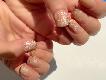 キラネイル アンド アイラッシュ by World Beauty(KIRA)/ウィリアムモリス ホワイト