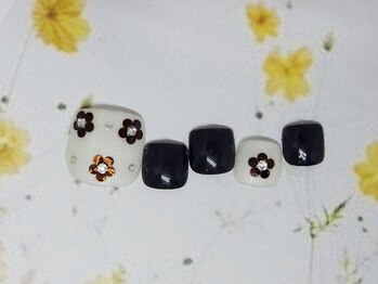 ネイルライフ(NailLife)/フラワーホロ フット