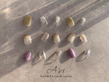 ネイルアンドアイラッシュ アヴィ(Nail and Eyelash A'vi)/5月定額デザイン