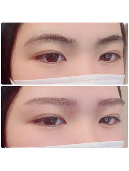 エンドアイ(&i)/アーチ眉から並行眉へ