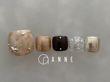 アンネ 梅田 ALLYS店(ANNE)/foot art design7月☆パラジェル