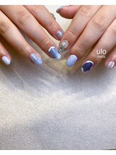 ウロネイルズ(ulo nails)/いろいろなアートで水色ネイル