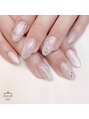 ピオニーネイル(peony nail)&nbsp;ロングネイル、スクエアスタイルもお任せください。