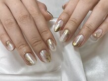 シェリーラメール 渋谷(cherielamer)/off white × gold