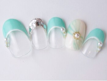 ネイルサロン ドレリッチ 大宮店(drerich)/【6990】ブライダルティファニー