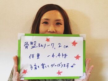 芦田整体療術院/骨盤周り☆マイナス7,2cm!
