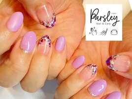 華やかあじさいネイル