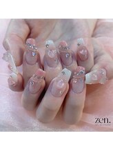 ゼン(zen.)/ベビーピンク韓国ネイル