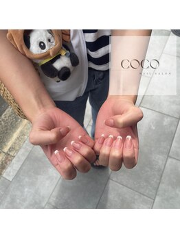 ココ(COCO)/グラデーション×フレンチネイル