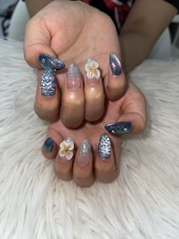 人気のお花ネイル☆