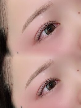 リディーブ 池袋店(Ridive)の写真/まつげパーマ×マツエクの＆healthy対応◎ナチュラルな束感とモチの良さで、上品ぱっちりeyeへ♪