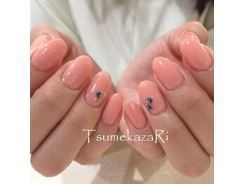 ツメカザリ 西金沢店(TsumekazaRi)/*ポイント押し花ネイル*