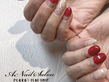 エーネイルサロン プラーカ本店(A-Nail Salon)/ クリスマスネイル