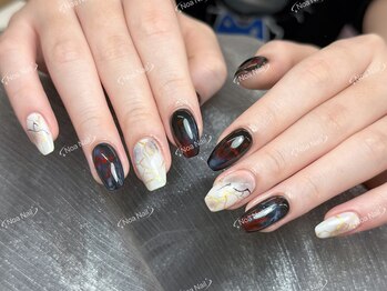 ノア ネイル(Noa Nail)/マーブルネイル　ニュアンス