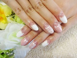 ★逆フレンチチェックアート★