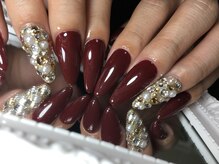 ネイルサロン ビビ(bibi)/秋の定番ボルドーネイル