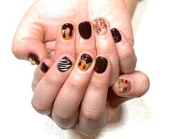 バレンタインネイル