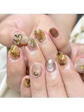 ソラール(SOLAR)/べっこう☆ニュアンスネイル