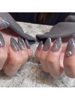 エーナイン イオンモール三川店/韓国風リボンネイル