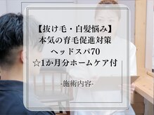アッカ(AKKA.)/【本気の育毛促進対策スパ】内容