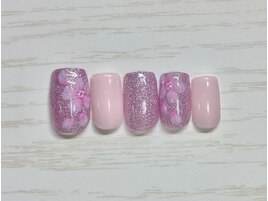 ふんわり桜ネイル