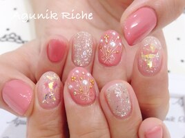 【ワイヤーフラワーネイル】