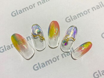 グラマーネイル(Glamor nail)/3Dホログラム×グラデ