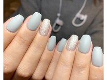 ワードローブ バイ シェリー(Wardrobe by CHERIE)/ラメ×ワンカラーネイル