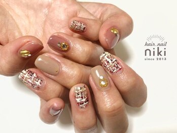 ニキ ヘアー ネイル(niki hair nail)/ピンクツイード