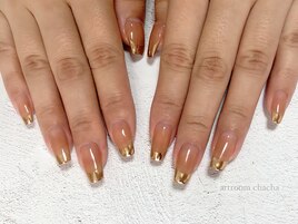 ミラーフレンチネイル