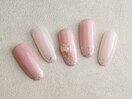 ナチュラルピンク×ラメ