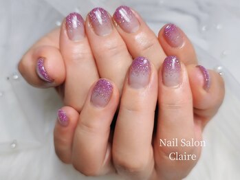 クレア(Claire)/ラメグラデーションネイル
