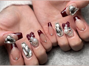 ブーケ バイ ルークス(bouquet by LOCUS)の写真/フラッシュネイルや韓国風パーツが豊富◎指先を華やかに彩るbouquet by LOCUSで個性豊かなネイルを♪