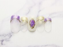 池袋ネイルサロン イイネイル(Ee-Nail)/パープルミックスネイル初￥7500