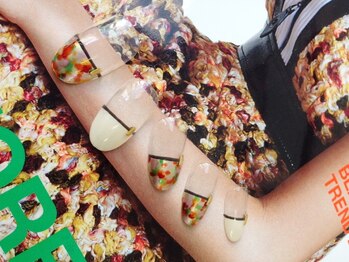 華やかツイード風上品ネイル